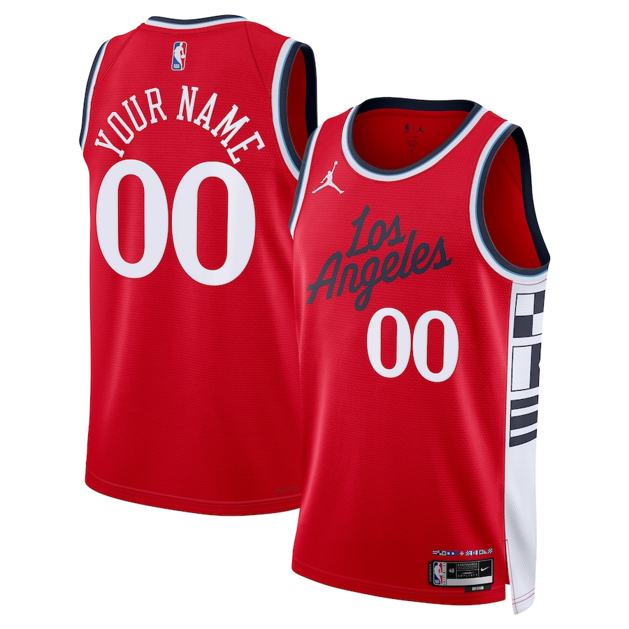 Men Los Angeles Clippers Jordan Brand Red 2024-25 Custom Swingman NBA Jersey